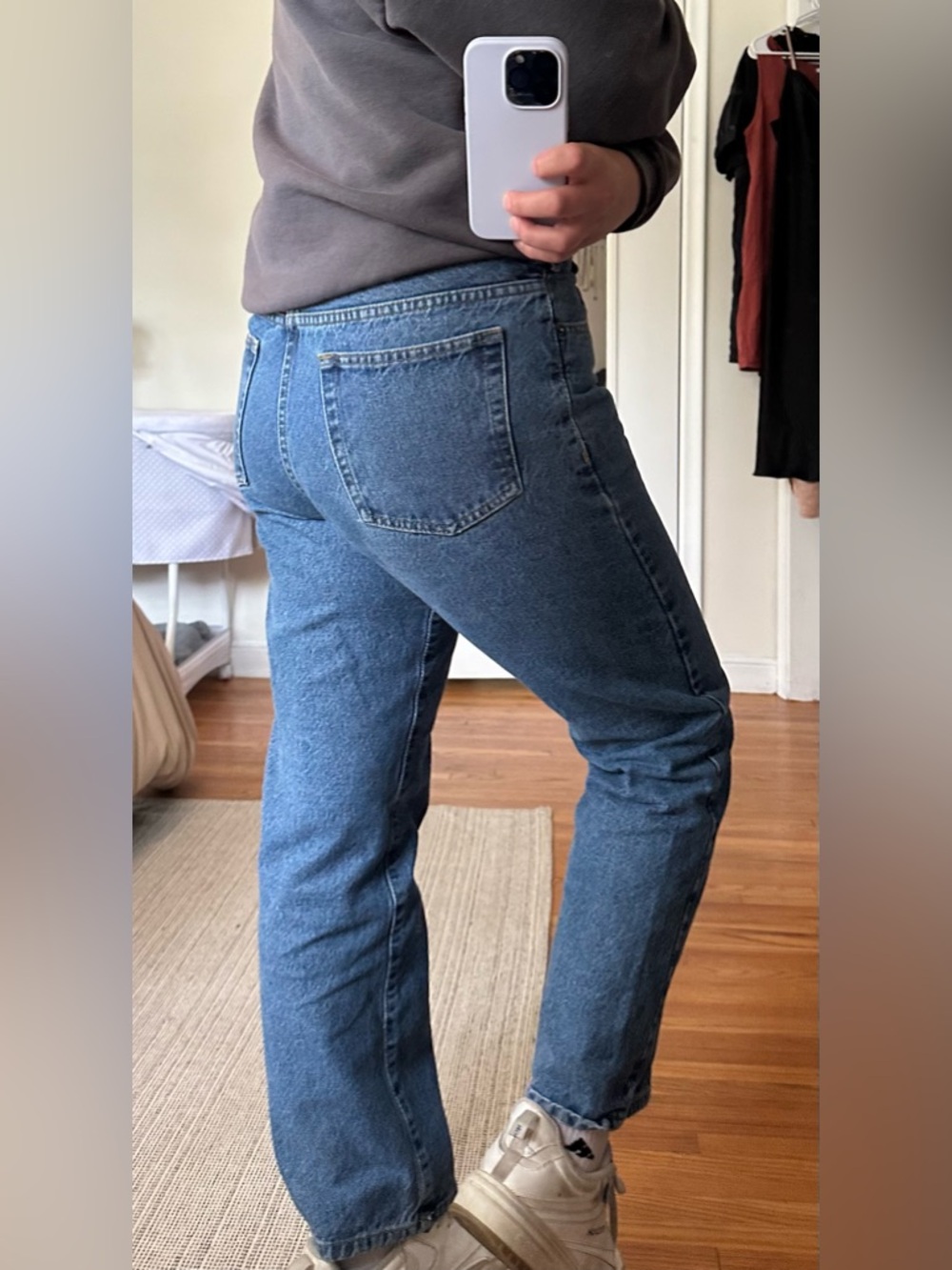 Full Blue Classic Denim Jeans - Medium Blue - Picture 2 of 10